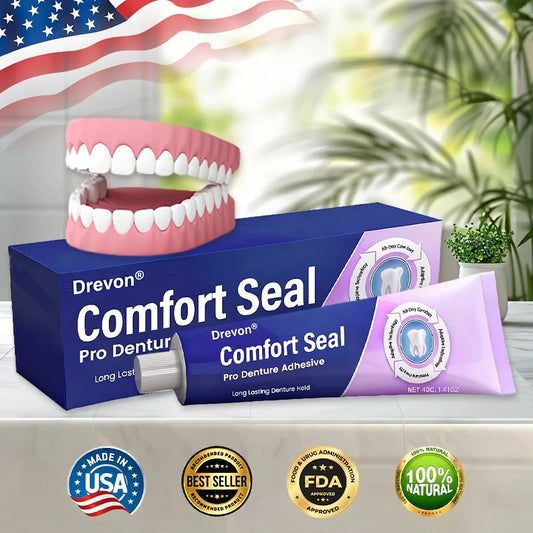 🔥 LIMITED SPECIAL OFFER 🔥DeComfort Seal Pro Denture Adhesive🦷💜FDA Certified (Clinically Proven 96- Hour Lock Hold for Secure, Comfortable & Zinc-Free Denture Fit)