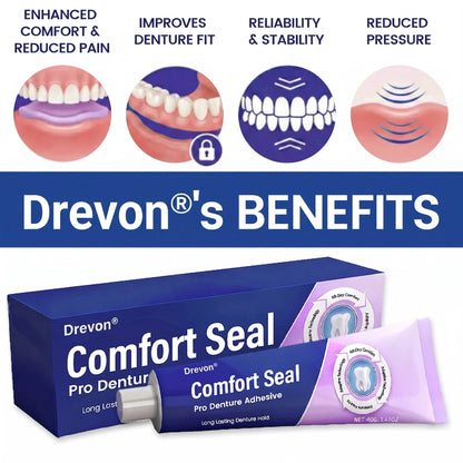 🔥 LIMITED SPECIAL OFFER 🔥DeComfort Seal Pro Denture Adhesive🦷💜FDA Certified (Clinically Proven 96- Hour Lock Hold for Secure, Comfortable & Zinc-Free Denture Fit)