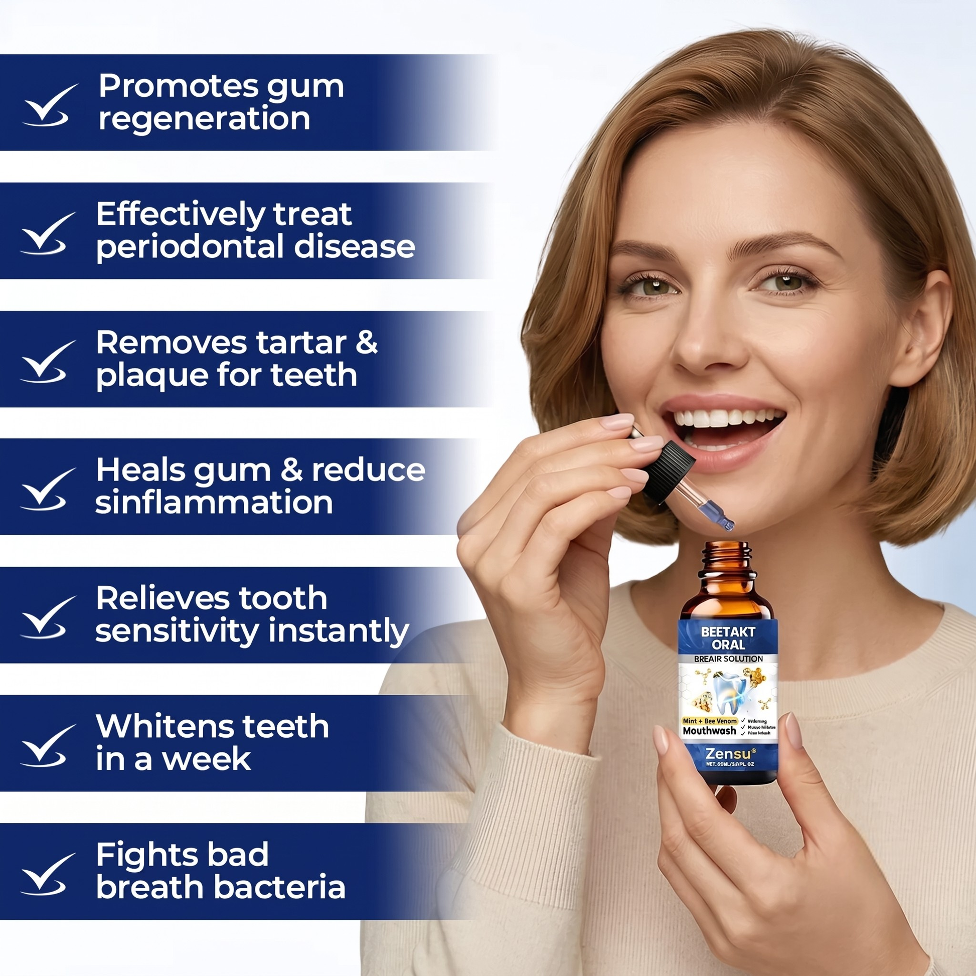 Healthier gums and fresher breath in 14 days or less